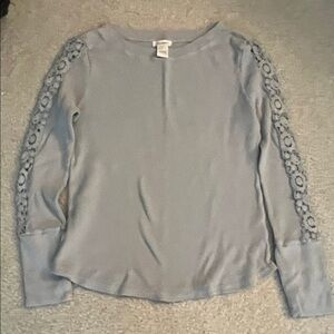 Sundance Soft Gray‎ Waffle Knit Top